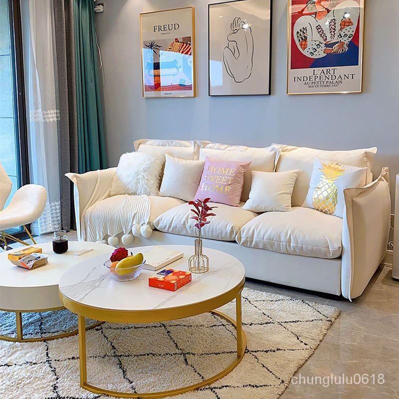【免運】沙發小戶型現代簡約新款沙發小清新免洗科技佈客廳公寓出租屋