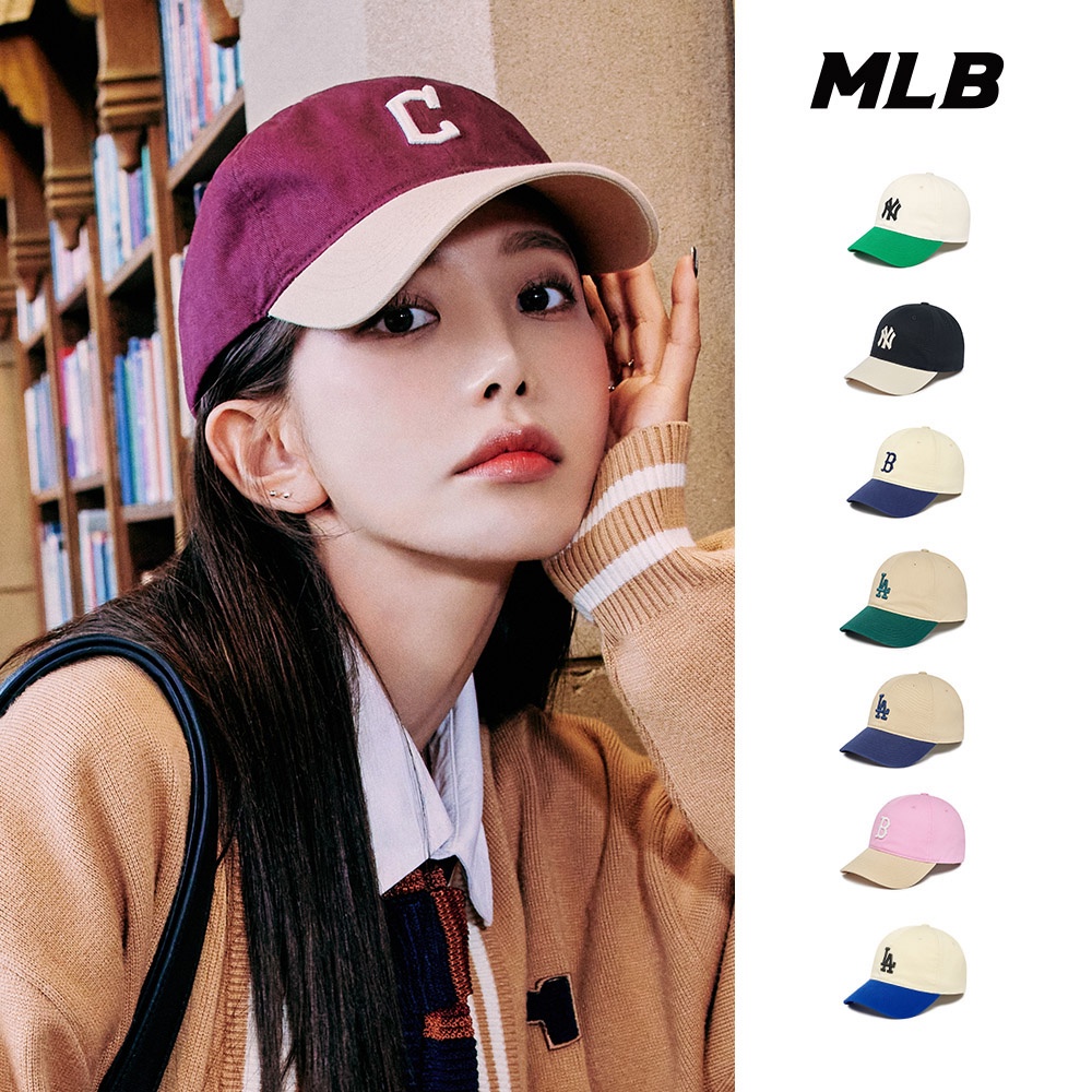 歐美代購 免稅正品 MLB 可調軟頂棒球帽 Varsity 紅襪/洋基/道奇/守護者隊 (3ACP3303N-八款任選)