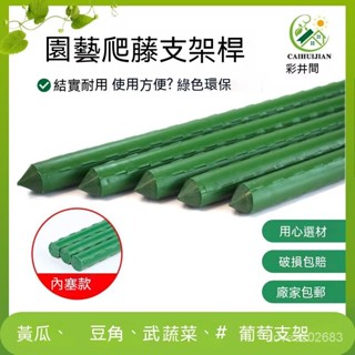 下單隨機送配件😊園藝花支架 花架爬藤架 庭院葡萄架子 豆角黃瓜架 包塑鋼管植物支撐桿 支架 爬藤架 拚接花架