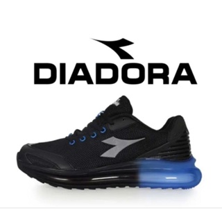 DIADORA 男 寬楦 輕量透氣 吸震回彈緩衝 穩定包覆 專業避震慢跑鞋 運動 訓練 黑藍銀(DA 3279)