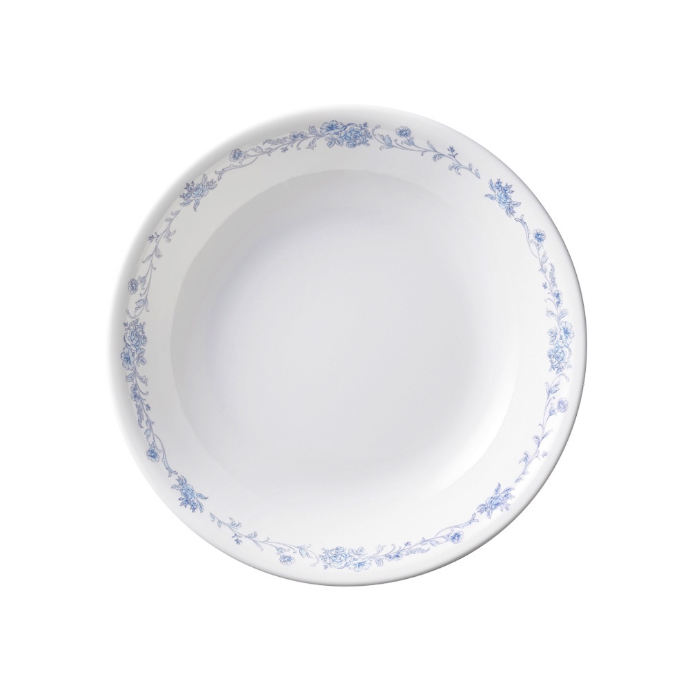 【康寧 Corelle】優雅淡藍 8吋深盤