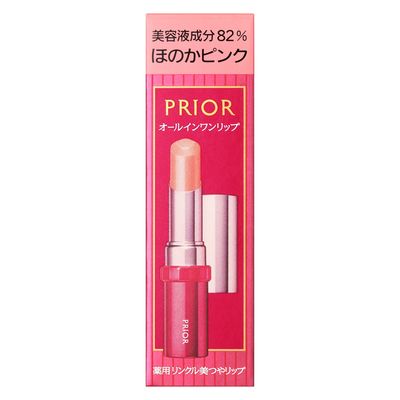 日本 SHISEIDO 資生堂 PRIOR 口紅 抗老美澤口紅 ほのかピンク 3.5g SPF15・PA+