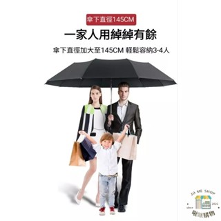☔️巨無霸 60吋 四人傘 傘下直徑 140cm 超大傘面 全自動 折疊雨傘 男士 特大 德國創意獎