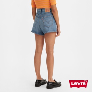 Levis 高腰闊腿牛仔短褲 / 精工中藍染水洗 女款 A1965-0011 熱賣單品