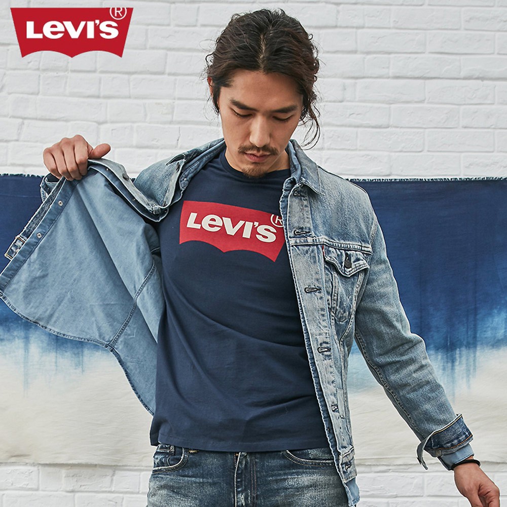 Levis 短袖T恤 / 修身版型 / 經典LOGO TEE / 藍 男款 17783-0139 人氣新品