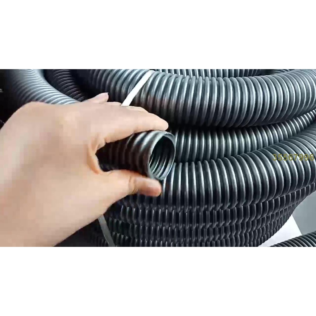 軟管 工業吸塵 [臺妹acoB] 木工機械 鋼絲管 pvc加厚灰色鋼絲軟管塑膠波紋管 吸塵管