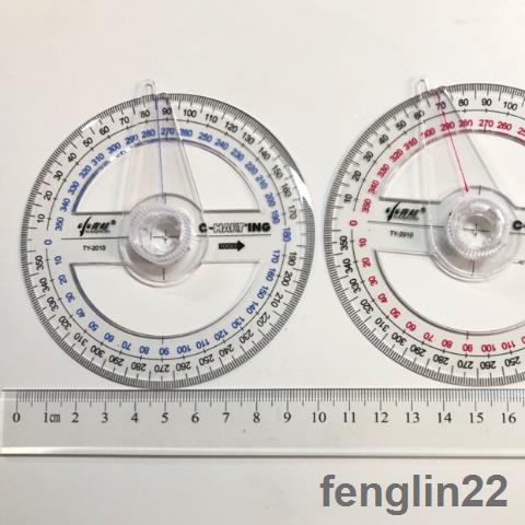 下殺全圓量角器指針式量角器圓形量角器