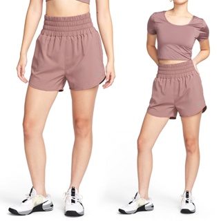 Nike 女 紫紅 高腰 內裡 三角褲 運動 休閒 短褲 DX6643-208