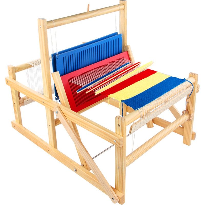 織布機區角手工編織DIY制作木制家用老式女孩成人學