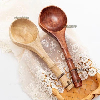 «水瓢» 水瓢 創意竹節手柄水勺木頭 水瓢 木勺子木質大湯勺盛粥勺家用廚房