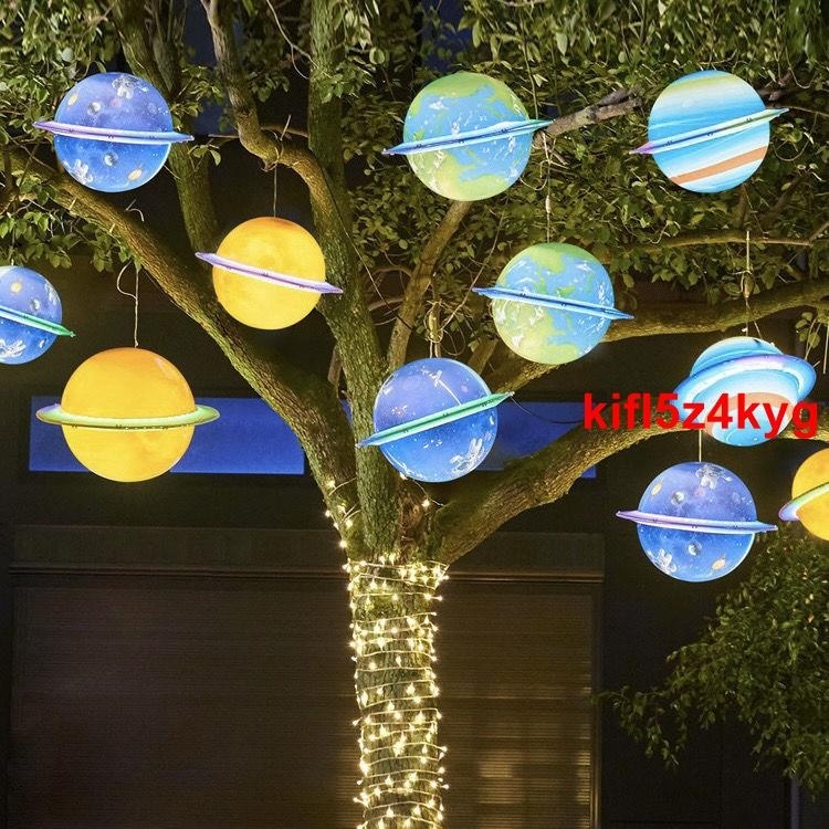 At♠^o^{🍒.🍈暢賣♣下殺】新款星球燈藤球戶外防水掛樹燈燈光氛圍燈春節室外過年