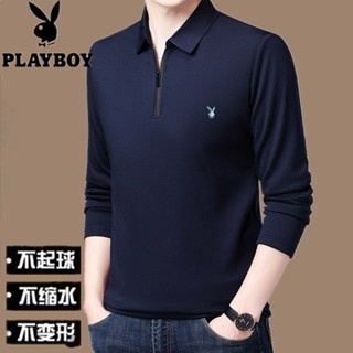 新品半拉鏈男士POLO衫長袖純色翻領休閑百搭打底T恤衫男t polo衫男 工作服 長袖上衣 T恤男 襯衫男 純棉