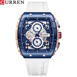 Curren/卡瑞恩8442手錶 六針石英錶膠帶男錶 時尚運動男錶 時尚男錶 手錶 商務休閒手錶 男士手錶 運動手錶 生