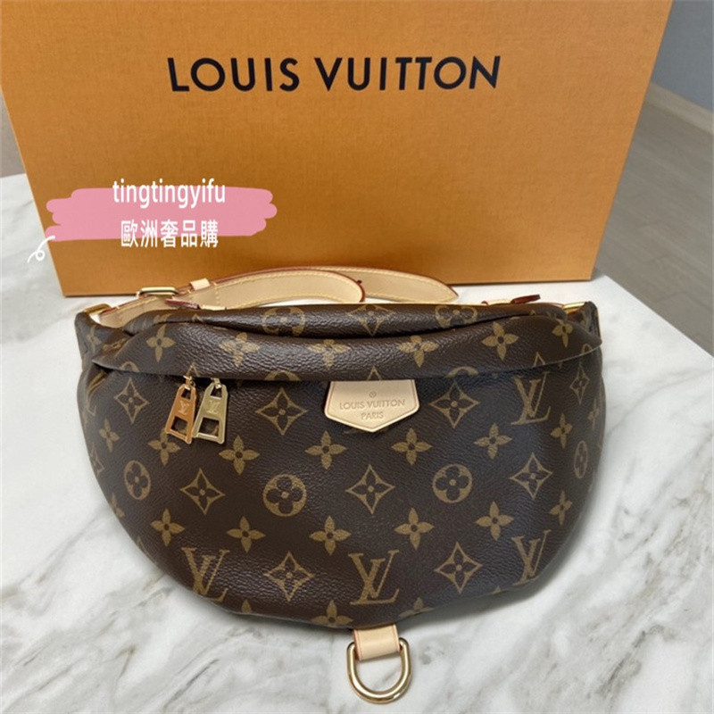 LV 路易威登 Monogram BUMBAG 經典老花腰包 M43644 斜挎包 肩背包 免