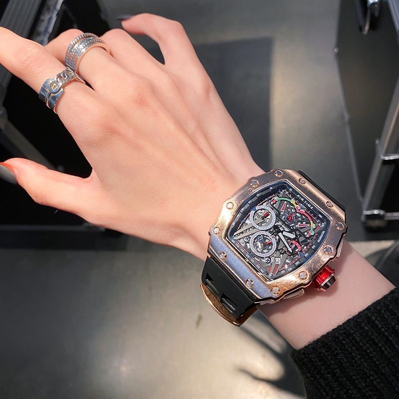 ghf理查德手錶男機械錶氚氣男表十大品牌米勒紅魔黑科技渠道表rm名牌