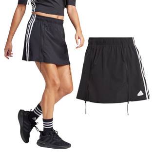 Adidas Dance All-Gender Woven Skort 女 黑 基本款 下著 休閒 短裙 IP2393