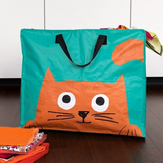 原廠正品 台灣現貨 英國《Rex LONDON》環保收納袋(橘貓) | 購物袋 環保袋 收納袋 手提袋