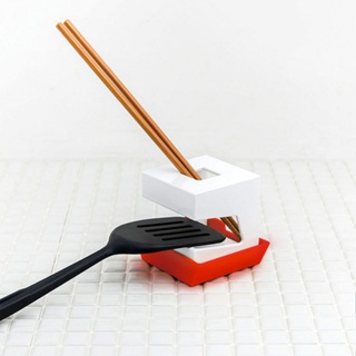 台灣現貨 日本製造《八幡化成》小屋鍋蓋鏟匙架(胭紅) | 湯勺架 鍋鏟架 廚具收納