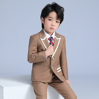 工廠直銷兒童秋季套裝2022新款男童禮服鋼琴表演演講主持兒童西裝