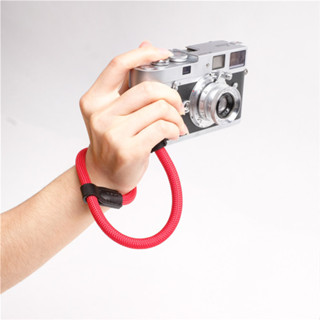 相機選配 cam-in真皮戶外登山尼龍繩相機手腕帶 圓孔/細繩適用索尼微單腕帶多彩搭配選