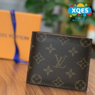 二手全新精品 LOUIS VUITTON PORTEFEUILLE MARCO 經典 皮夾 老花 短夾 錢包