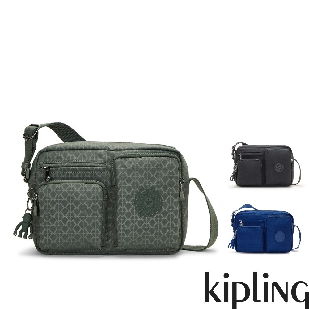 Kipling多前袋側肩包-ALBENA M(多款任選)
