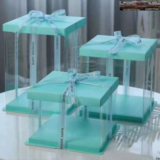 Pegasus🔥生日蛋糕盒子 加高蛋糕盒 透明蛋糕盒 生日蛋糕包裝盒 6寸8寸10寸 雙層單層加高 透明加厚 烘焙蛋糕
