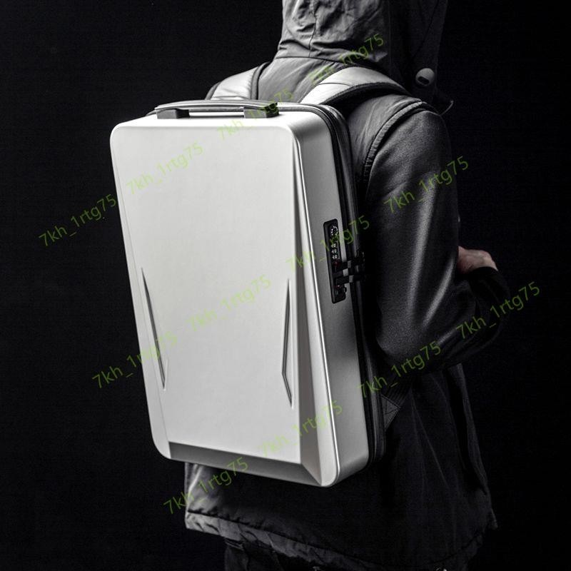 背包防水商務書包旅行工作可放游戲本硬殼雙肩包17.3大容量電腦包#龍行龘龘13