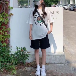 GALA衣櫥 夏季黑色五分休閒運動短褲女顯瘦百搭韓版寬鬆學生高腰外穿闊腿褲