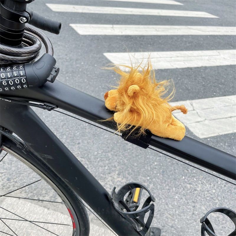 自行車裝飾 飾品 小獅子兒童平衡車自行車裝飾小配件玩偶公仔車把手電動車摩托機車 自行車裝飾掛件
