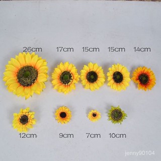 ✨新款 熱賣✨模擬向日葵花朵太陽花花頭服飾配件女士 帽子裝飾 假花擺設攝影道具 MCYM