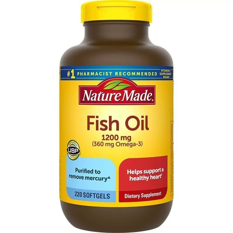 桃園出貨 萊萃美魚油 Nature Made Fish Oil 1200毫克，220顆最新效期