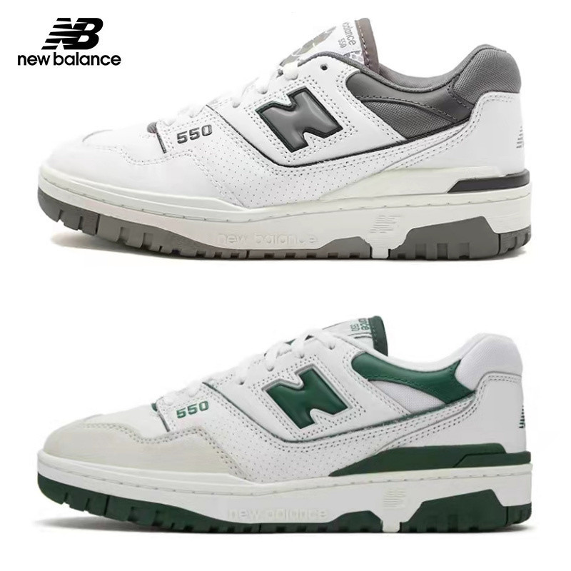 正版New Balance 550 NB 板鞋休閒鞋 灰白/奶茶/黑白/白綠 BB550WT1/WTG