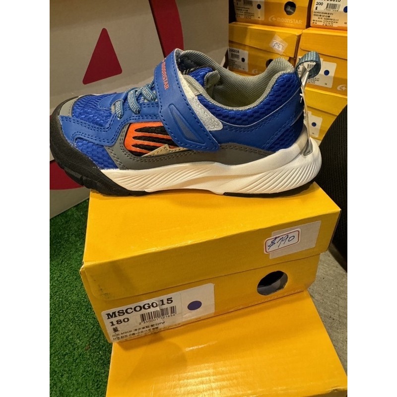 日本 Moonstar 月星 MSCN MSCOG015 滑步車鞋 藍 童鞋 兒童鞋 運動鞋 布鞋