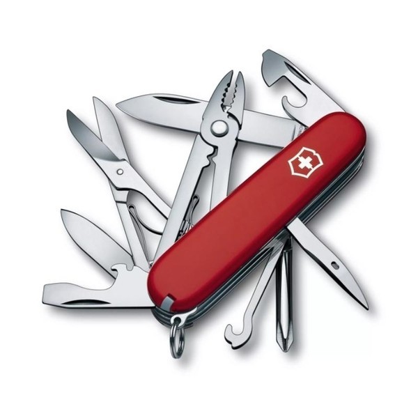【Victorinox 瑞士維氏】瑞士刀 DELUXE TINKER 17用刀 91mm-紅(1.4723) 墊腳石購物網