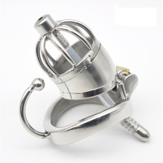 優選精品*囚鳥正品短款不銹鋼帶導管貞操鎖褲帶器具弧形帶勾卡環貞操鎖 男用 貞潔器 防手淫 JJ貞操鎖 戒擼 另類 SM