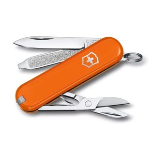 【Victorinox 瑞士維氏】瑞士刀CLASSIC SD 小型袋裝刀 7用刀-MangoTango橘(0.6223.83G) 墊腳石購物網