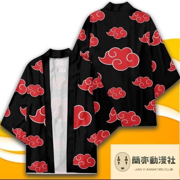 【新款上市】2024新品 火影紅祥云周邊夏 原宿和服道袍外套羽織披風開衫日式羽織 薄款羽織