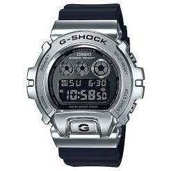 日本行貨★CASIO 卡西歐 G-SHOCK GM-6900-1 街頭嘻哈金屬錶-黑銀 GM-6900-1JF