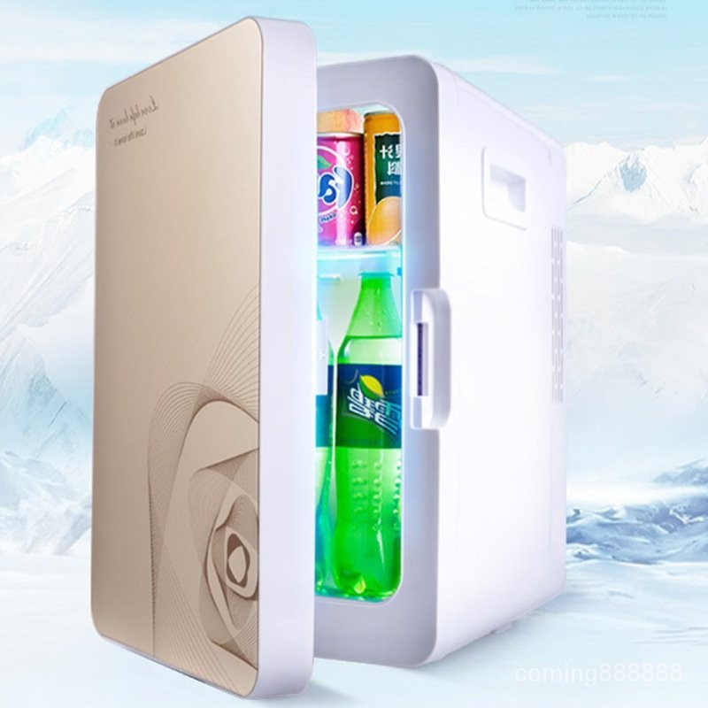 迷你冷凍櫃小型車載冷凍櫃製冷傢用宿捨車兩用冷暖保溫櫃