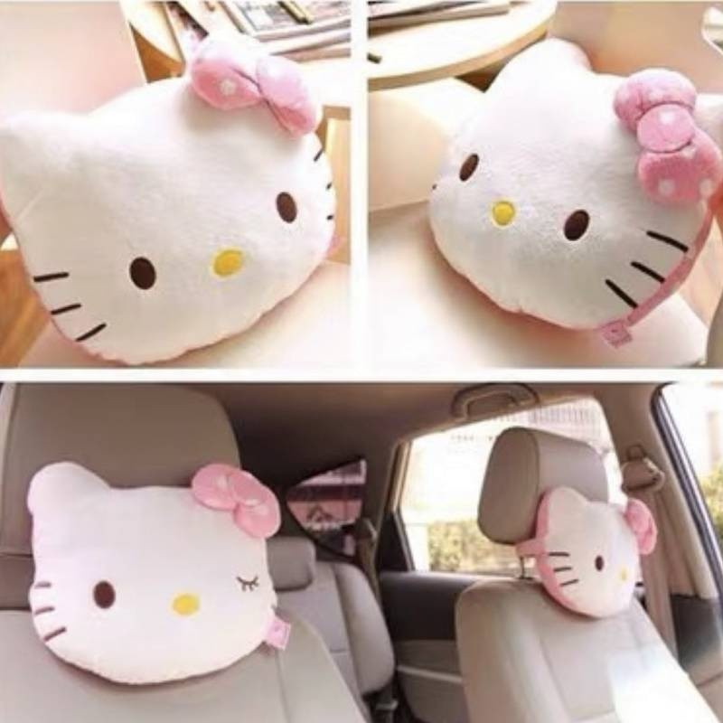 特惠👍新款 可愛Hello Kitty頭枕 卡通車載車枕 汽車頭枕 車枕頭 護頸枕 靠枕 抱枕 汽车头枕 座椅头枕