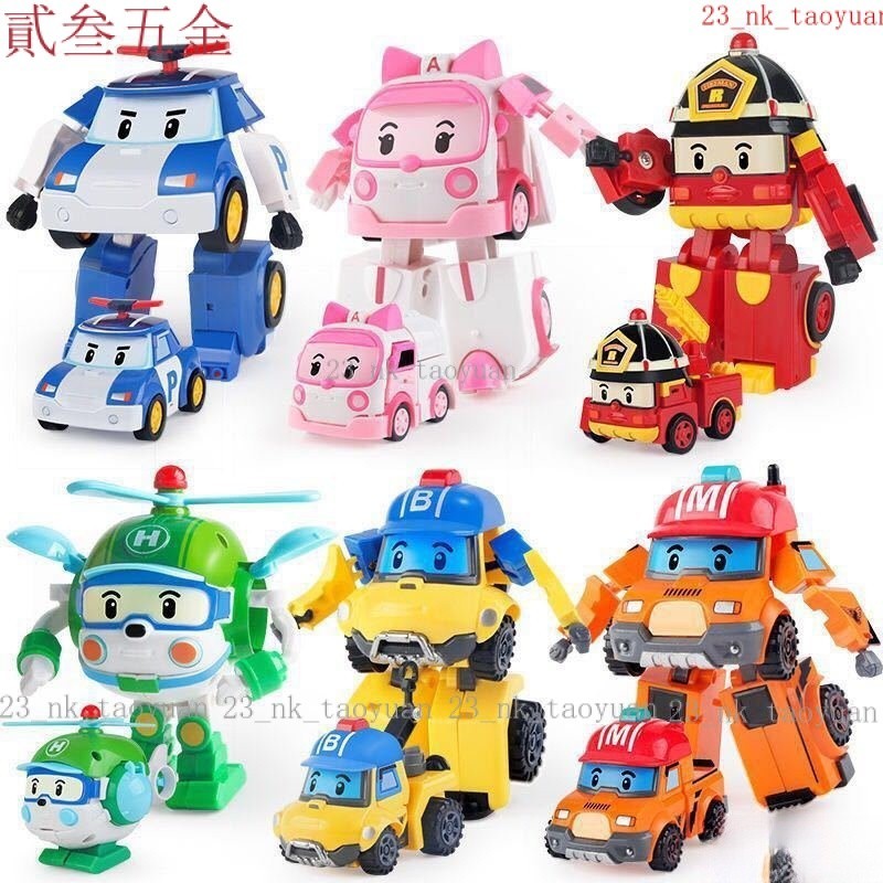 【熱賣】變形警車珀利機器人 波利變型 機器人 波利玩具 波利機器人 波力 變型波利 波利玩具車 救援小隊玩具車 兒童玩具