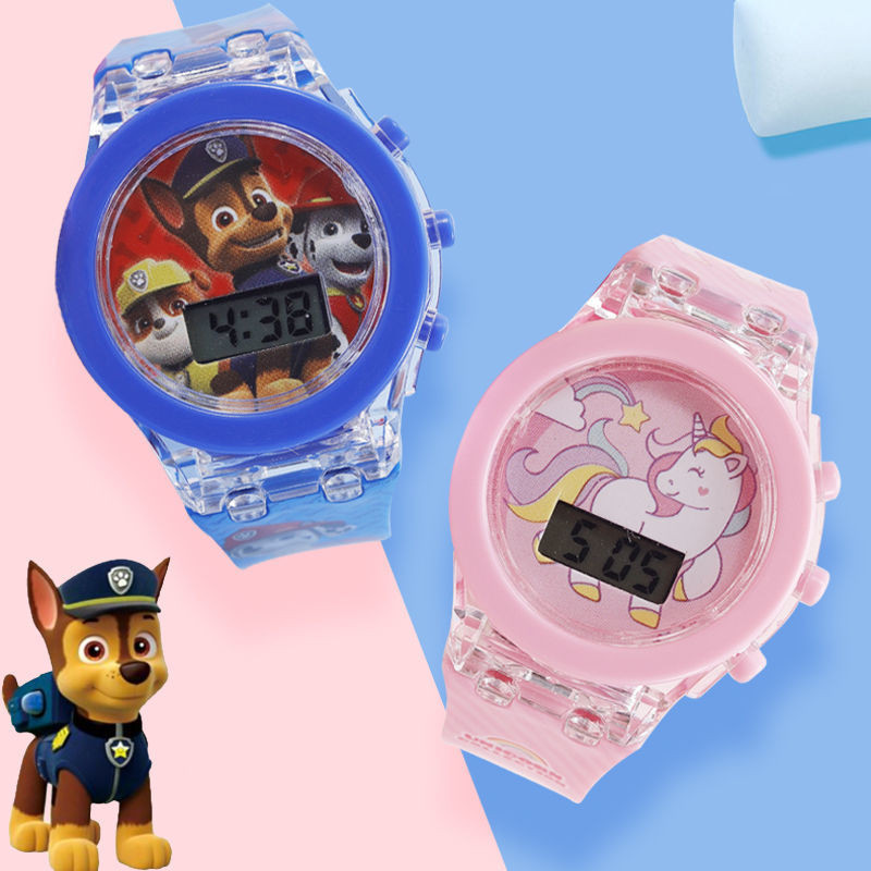 貝卡 卡通電子投影手錶 兒童3D男女學生手錶 幼兒園禮品 佩佩豬 小小兵 米奇 玩具