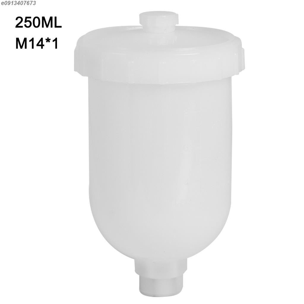 250ML塑膠噴槍壺容器，用於H2000 R100 HVLP重力迷你噴漆槍杯壺氣動工具配件