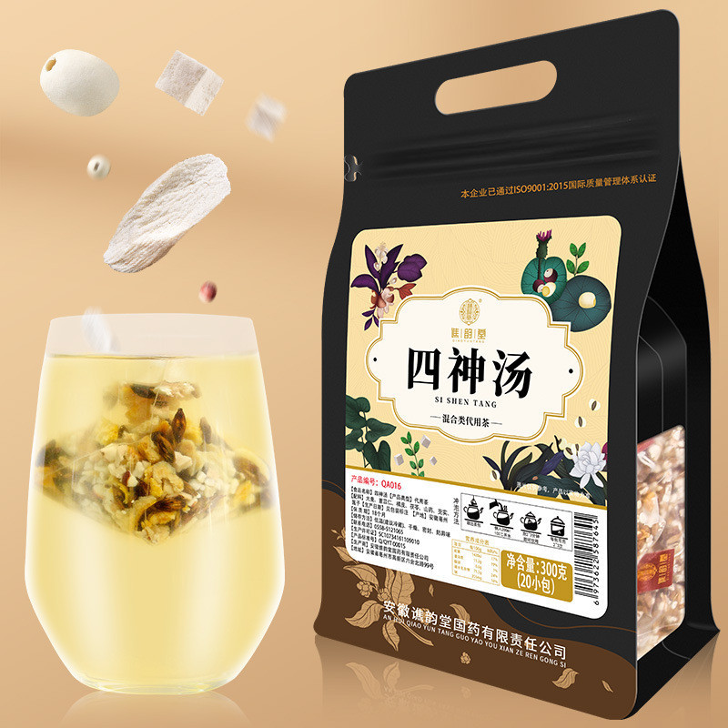 【韻茶館】譙韻堂 四神湯300g/袋 20小包 茯苓蓮子芡實山藥四物 大麥薏米茶