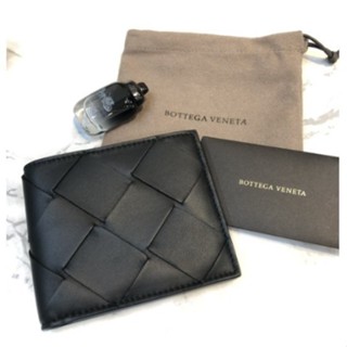 二手 Bottega Veneta BV 新款大編織雙折短夾