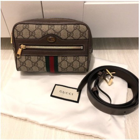 二手 Gucci 517076 Ophidia GG Supreme small 腰包 現貨