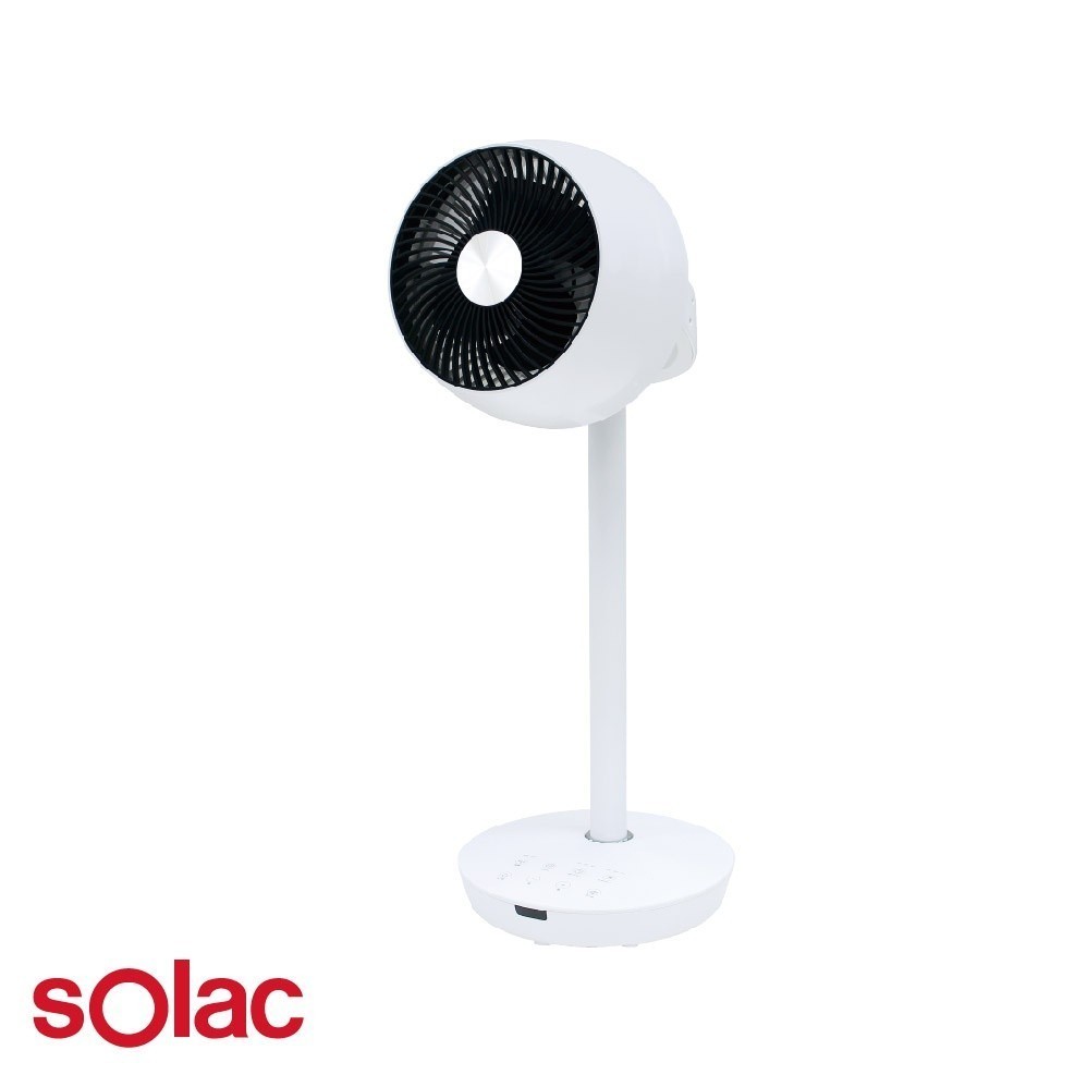SOLAC DC直流渦輪 直立式8吋 3D空氣循環扇 直流扇 靜音節電 遙控擺頭 自然風 ( SFO-F05W )