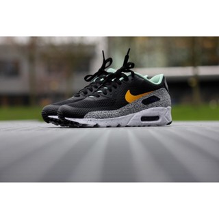 NIKE AIR MAX 90 ULTRA ESSENTIAL 斑點 黑白 黃勾 男女 透氣 慢跑 819474-008