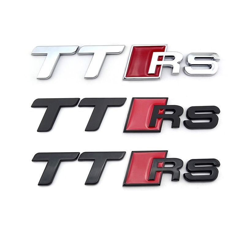 桃園現貨🔥奧迪TT跑車改裝運動版行李箱字標貼車尾標貼TTRS車標貼改裝車後標 INEI